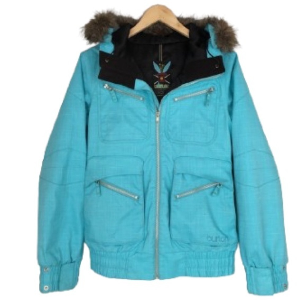Burton Dryride Winter Ski Jacket Women’s Coat Aqua Blue Size M